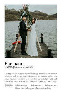 "Ehemann" Definition - Geschenk als Poster, Leinwand erstellen. Eigene Fotos und Text.