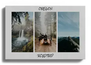 Erstelle deine Roadtrip-Fotocollage mit Route, Ort und Datum