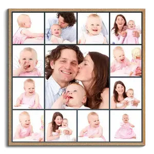 Fotoposter Geburtstags-Fotocollage - mit großem Foto, gestalte jetzt