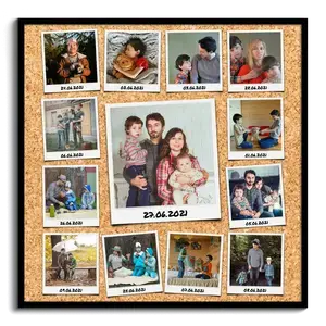 Polaroid-Fotocollage mit Beschriftung erstellen! Stylisches Geschenk.