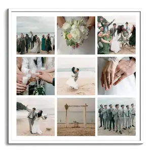 Fotoposter als Hochzeitsgeschenk – Raster-Collage (3x3 Fotos)