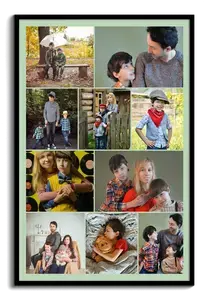Fotocollage „Du & Ich“ auf Poster – im Hochformat 30x45cm