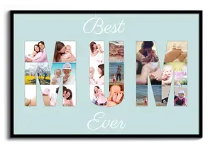 "Best Mum Ever"-Fotocollage erstellen. Ein persönliches Geschenk!