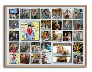 Personalisierte Fotocollage im verspielten Raster - 50x70 cm