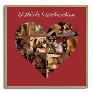 Weihnachts-Fotocollage erstellen – dein Fotogeschenk mit eigenen Fotos & Texten