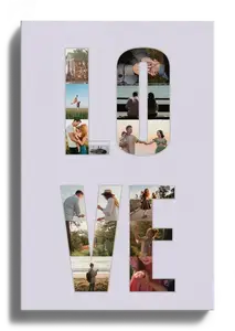 Fotocollage „LOVE“ – individuelle Collage als Buchstaben