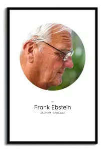 Gedenke mit einem individuellen Trauerfoto – Anpassbares Portrait für Erinnerungen