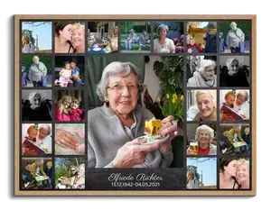 Fotocollage „Trauercollage“ – mit 24 quadratischen Bildern
