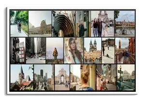 Fotocollage für Ihre Urlaubsfotos – extrabreites Format 100x50cm