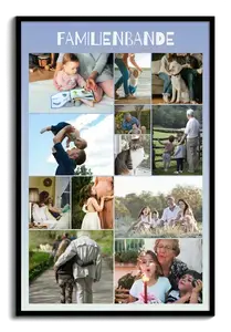 Fotogeschenk „Familienbande“ erstellen. Online Fotocollage, ganz einfach!