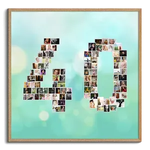 Fotocollage zum 40. Geburtstag erstellen - Perfektes Geschenk, personalisiert und individuell