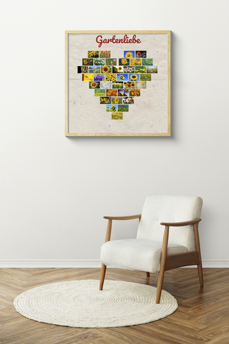 Collage in Herzform – Fotoleinwand für Ihre vier Wände erstellen
