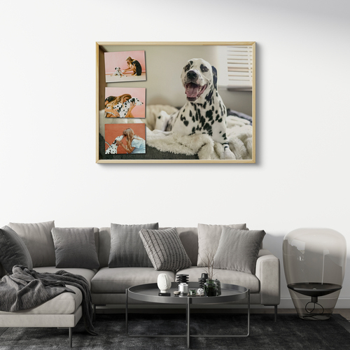 Collage mit Ihrem Lieblingsfoto als Hintergrundbild – 30x40cm Alu-Dibond