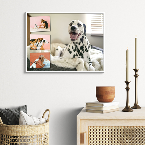 Collage mit Ihrem Lieblingsfoto als Hintergrundbild – 30x40cm Alu-Dibond