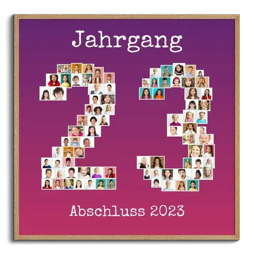 Personen des Abschlussjahrgangs als Fotocollage erstellen