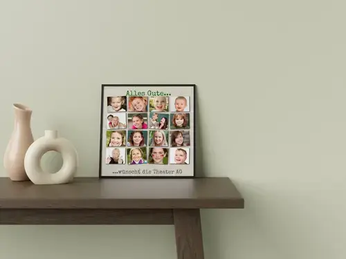 Gestaltungsidee Schul-AG Fotocollage im Raster Stil