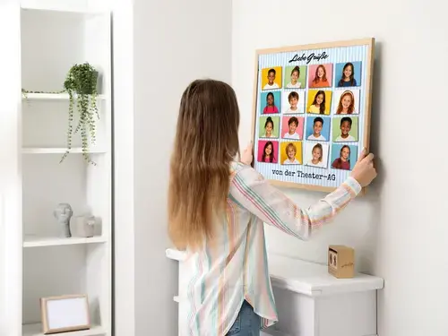 Gestaltungsidee Schul-AG Fotocollage im Raster Stil