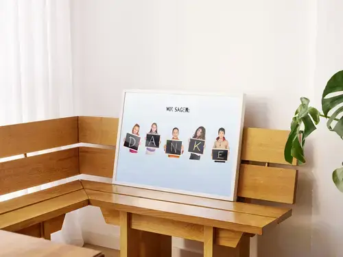 Fotocollage "Danke" für Lehrer・individuell gestaltbar