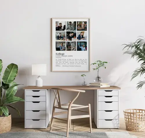 Definitionsposter 'Kollege' im Duden-Stil anpassbar
