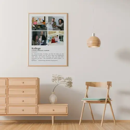 Definitionsposter 'Kollege' im Duden-Stil anpassbar