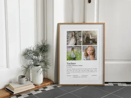 Definitions-Poster Tochter im Duden-Stil personalisierbar