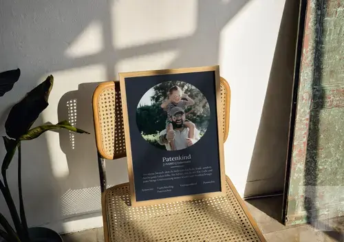 Definitionsposter Patenkind personalisierbar