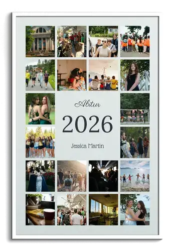 Fotocollage Abitur & Abifeier mit Text
