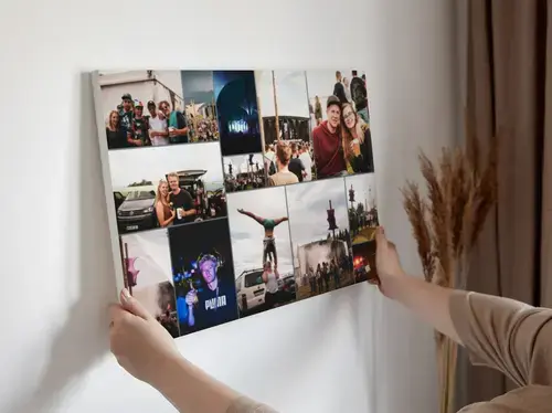 Festival-Fotocollage mit individuellem Text