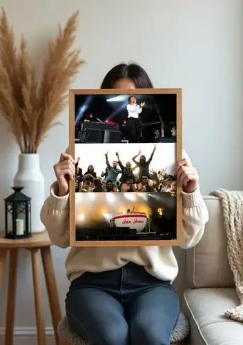 Festival-Fotocollage mit individuellem Text