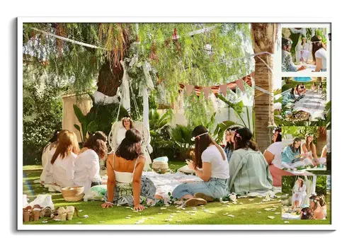 Sommerfest Fotocollage mit Text