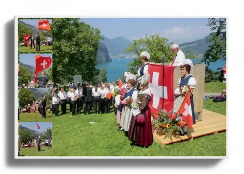 Fotocollage Vereinsfest mit Wunschtext