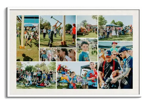 Fotocollage Vereinsfest mit Wunschtext
