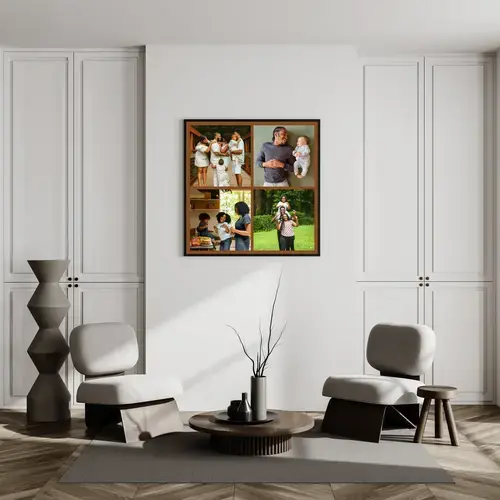 Familien-Collagen mit individuellem Text