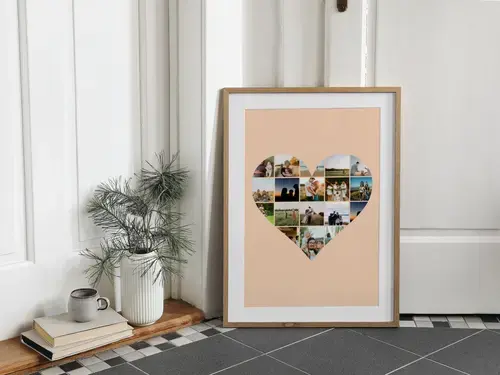 Familien-Collagen mit individuellem Text