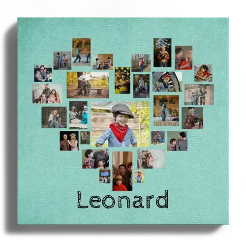 Herz Fotocollage von Kinderbildern