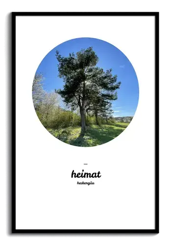 Print Heimat Individuelle Kunst mit eigenem Bild und Text