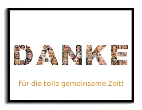 Geschenk Verabschiedung Kollege mit Platz fuer Unterschriften