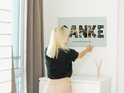 Fotocollage Poster "DANKE" personalisierbar