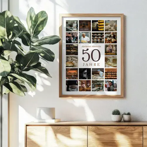 Jubiläums-Zahl-Collage 50 – Firmenjubiläum