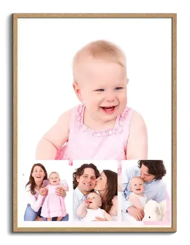 Tolle Fotocollage aus Babyfotos als Erinnerung