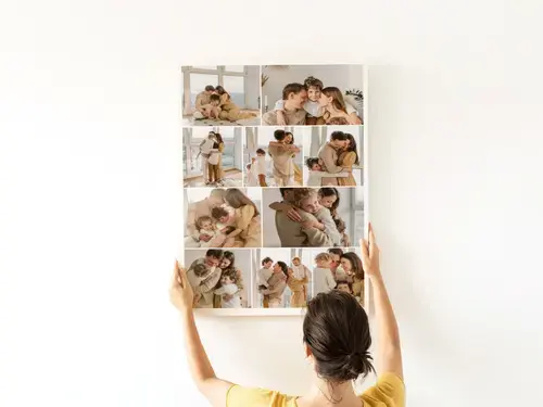Personalisierte Familiencollage als Poster