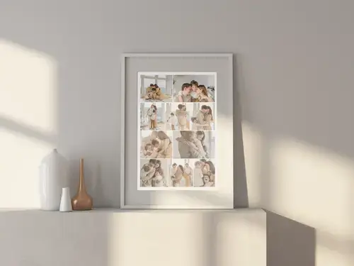 Personalisierte Familiencollage als Poster
