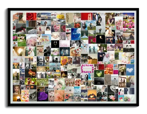 Erstelle deine kreative Hochzeitscollage – persönlich & emotional bis zu 200 Fotos