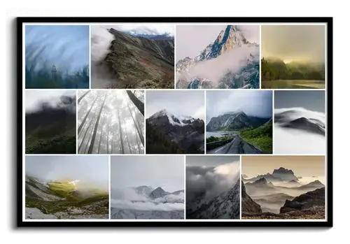 Premium Collage: Nebel & Gewitter Fotografien