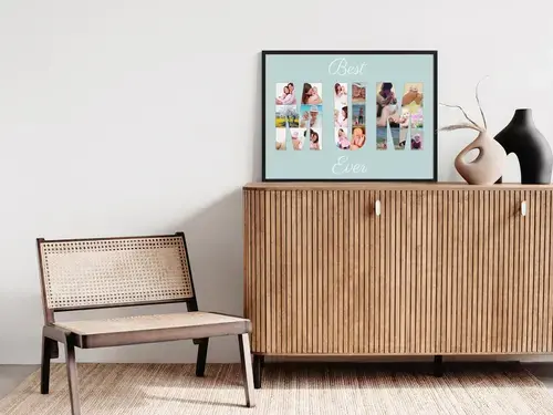 Fotocollage "Best Mum Ever" personalisierbar