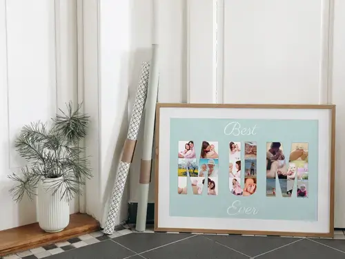 Fotocollage "Best Mum Ever" personalisierbar
