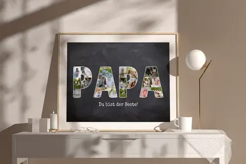 Foto-Collagen Mama/Papa/Oma/Opa - Fotos als Text