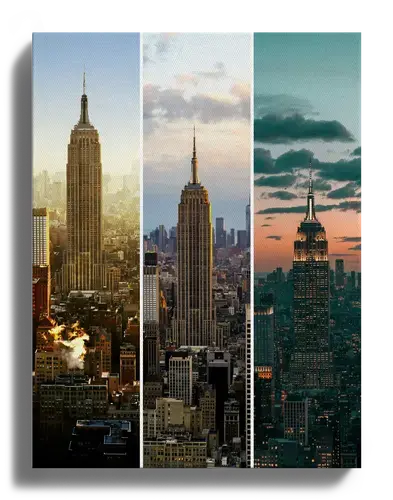 Fotocollage Städtereisen als Wandschmuck