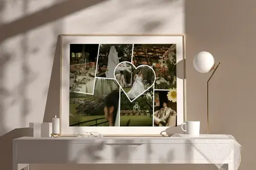 Scrapbook Collage Hochzeit clean