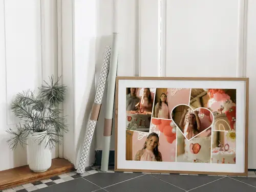 Scrapbook Fotocollage clean Lieblingsmomente